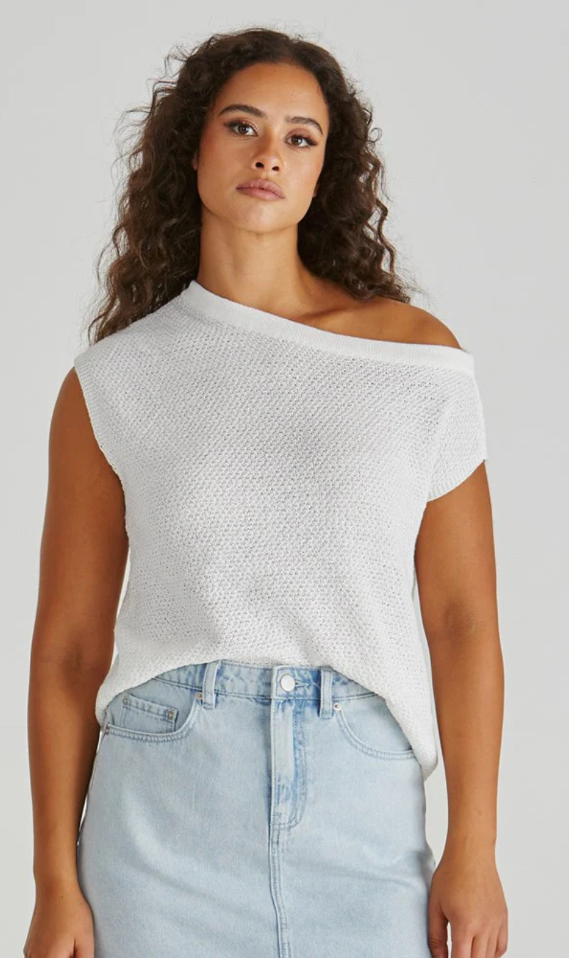 Off – shoulder Knit Top