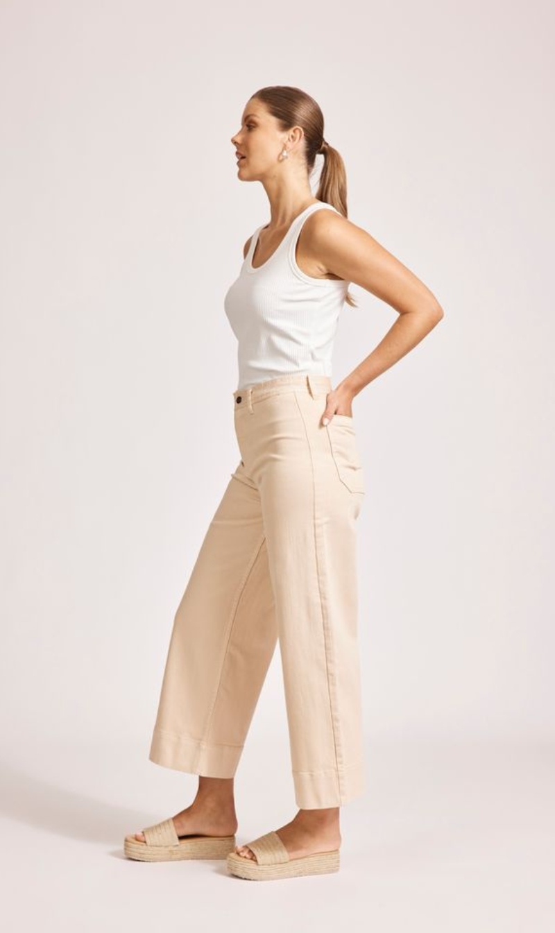 Women’s Cropped Wide-Leg Trousers