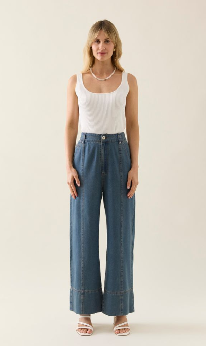 Rectangular Denim Jeans