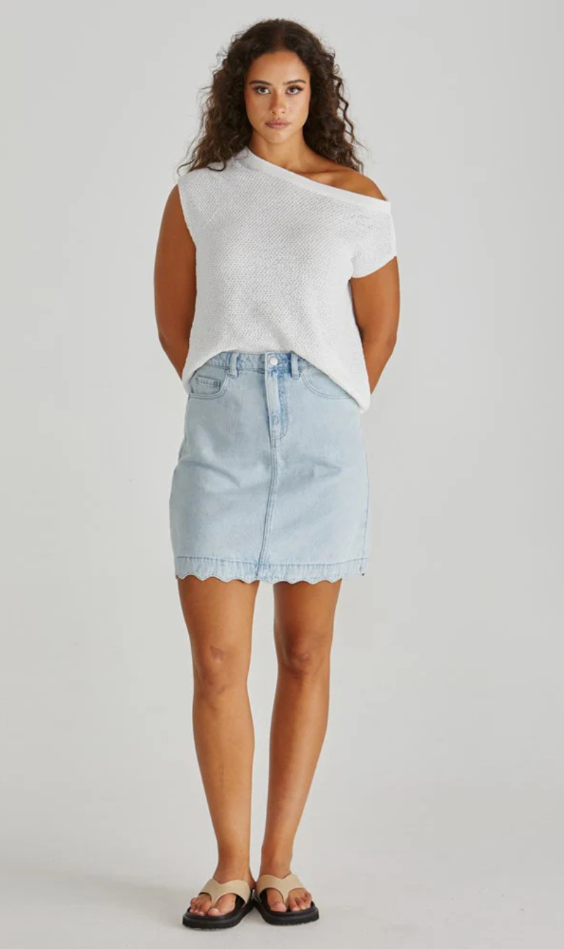 Off – shoulder Knit Top