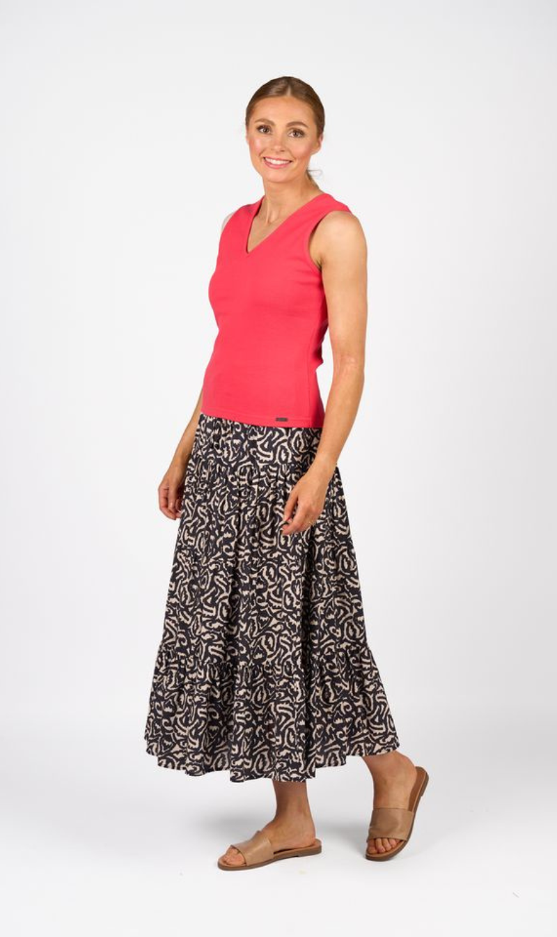 Midi Skirt with Top Set