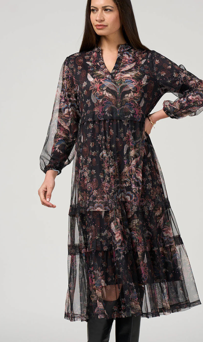 Tiered Midi Dress