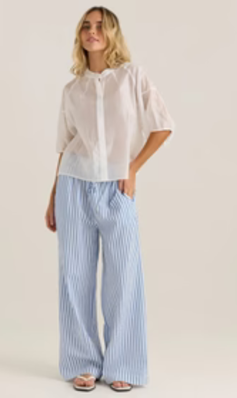 Women’s oversized semi – sheer shirt