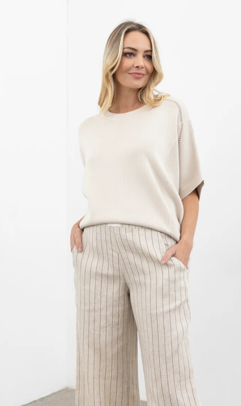 Women’ Knit Top and Pants Set