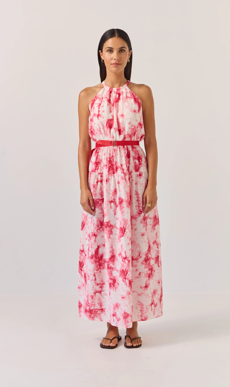 Halter Tiered Maxi Dress