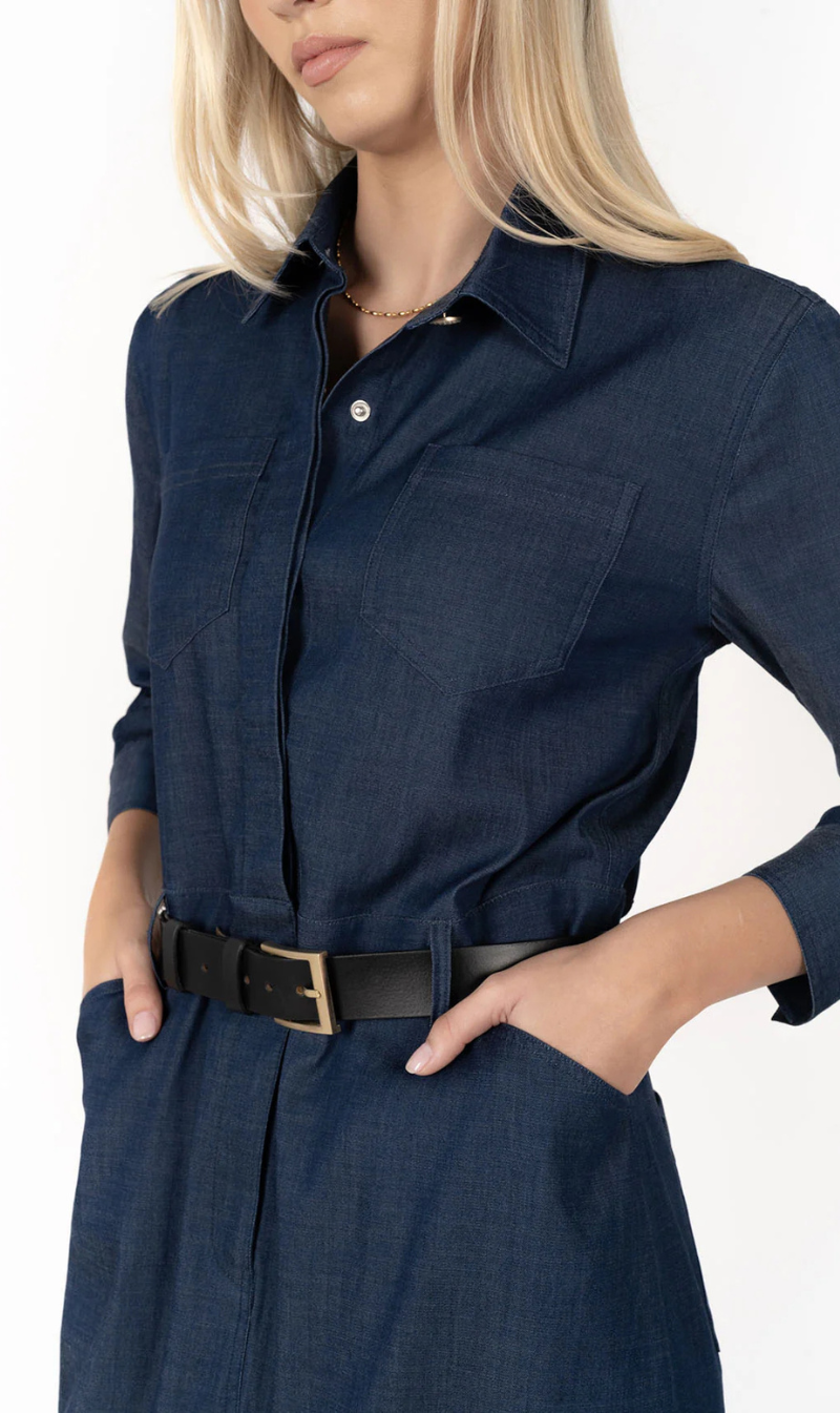 Leather belt