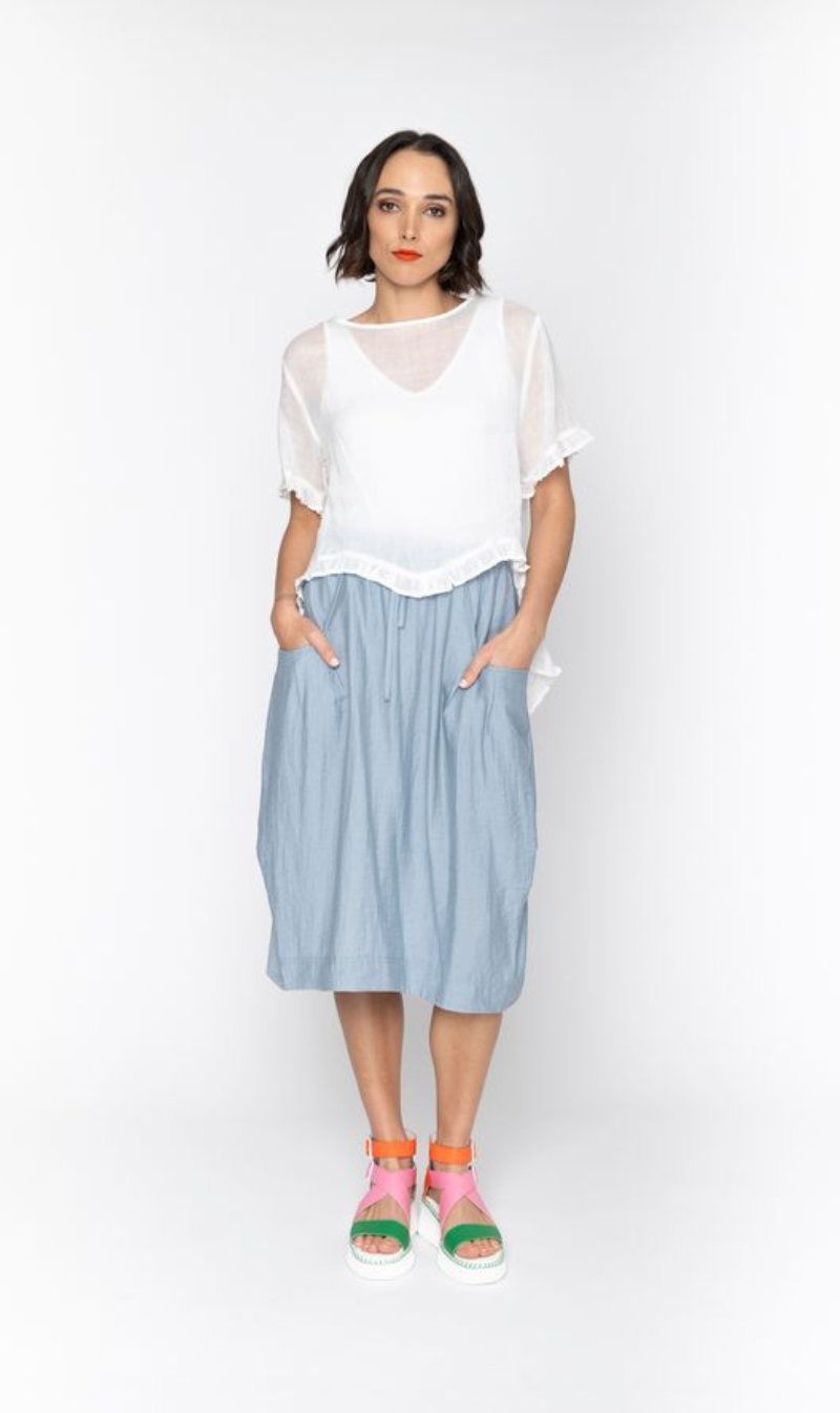Women’s Ruffled Oversized Blouse