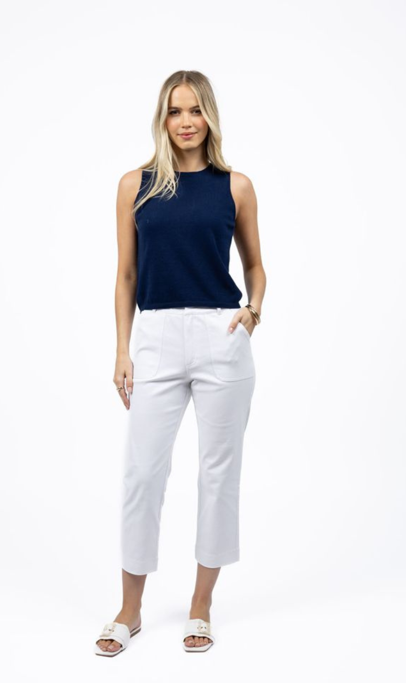 Women’s Cropped Round Neck Tank