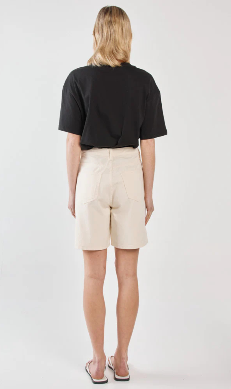 High-rise wide-leg shorts