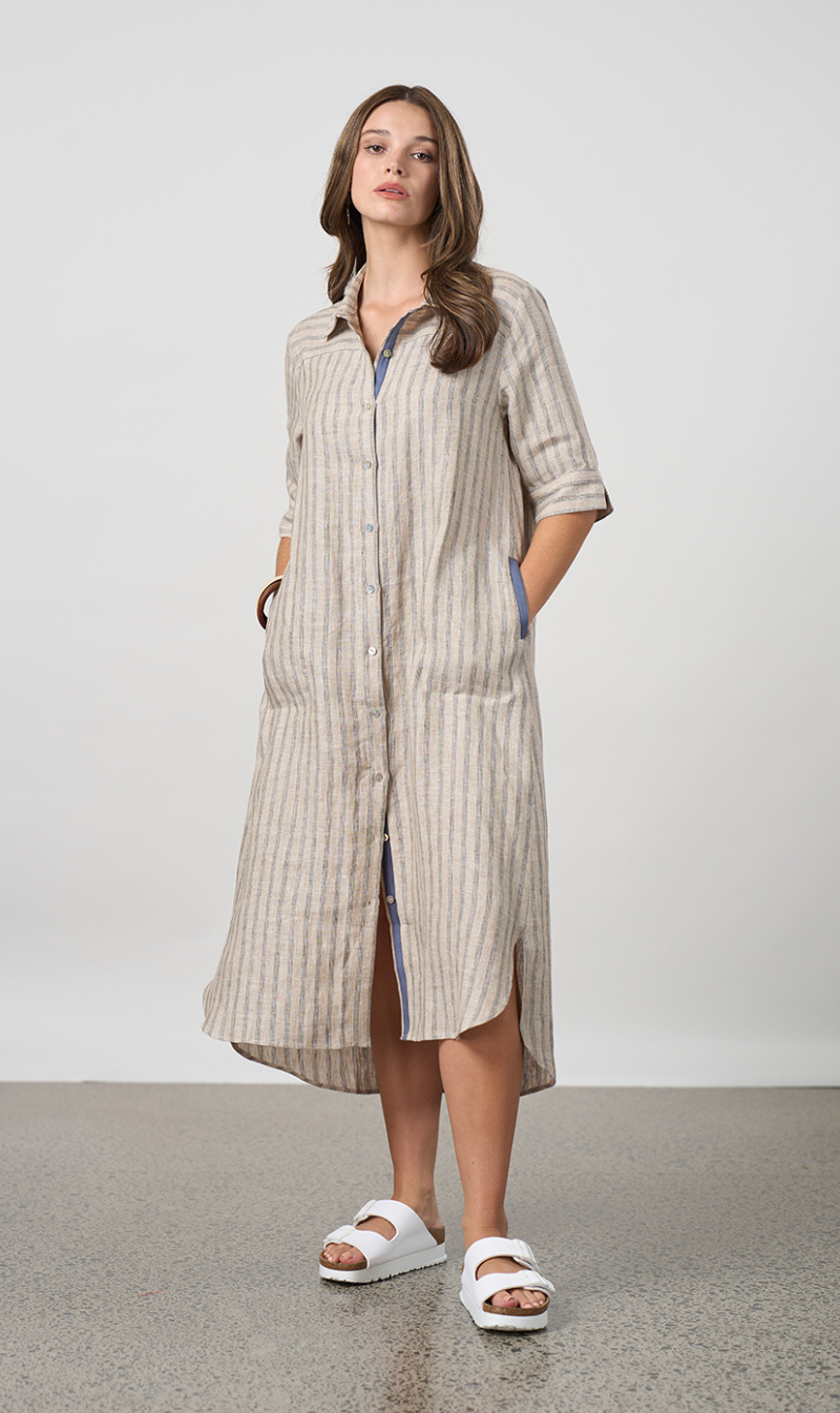 Striped Button – Front Set