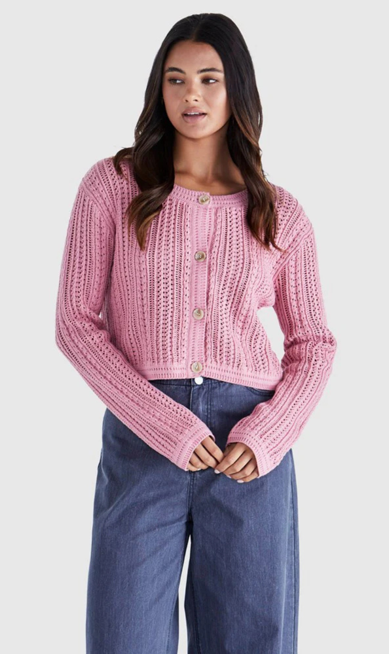 Women’ Cropped Knit Cardigan