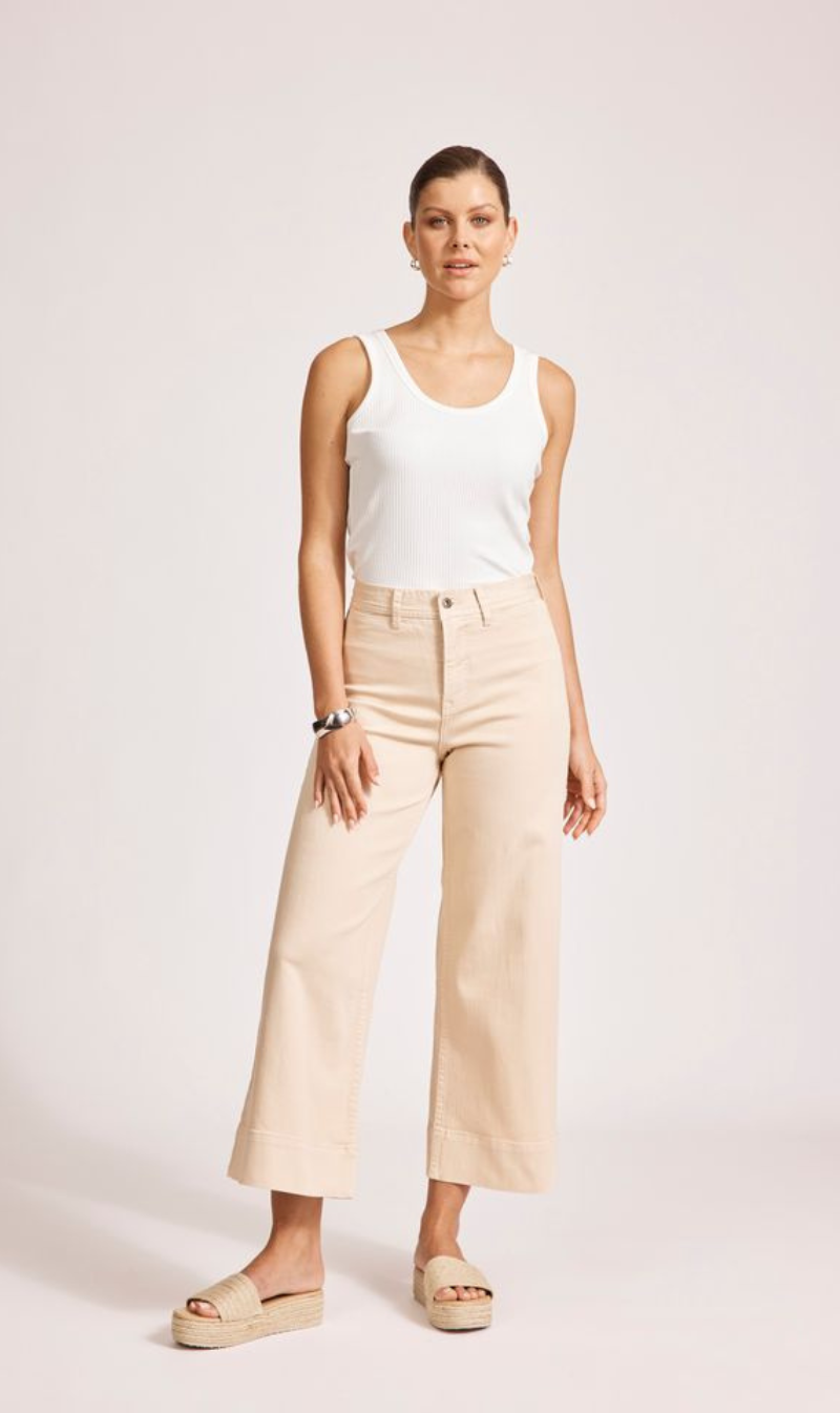 Women’s Cropped Wide-Leg Trousers