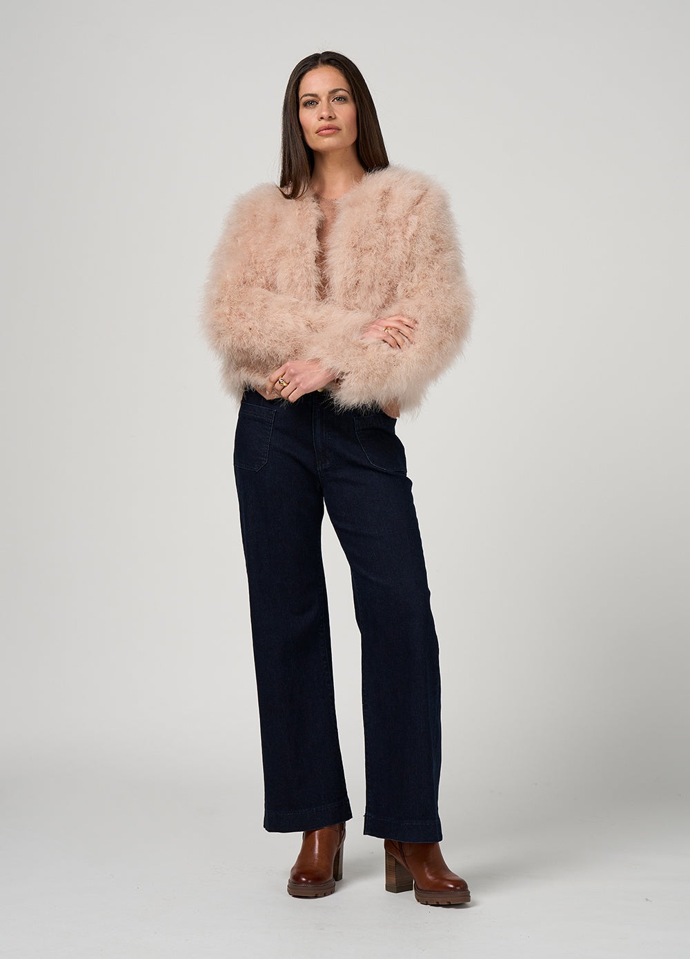 Cropped Fur Jacket