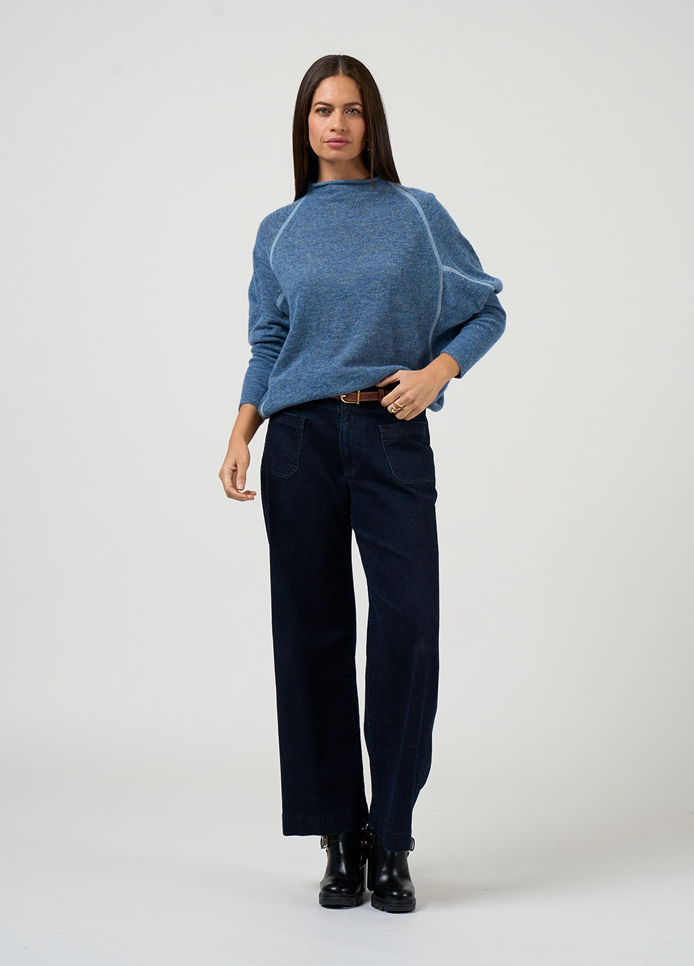 Oversized Raglan Neck Sweater